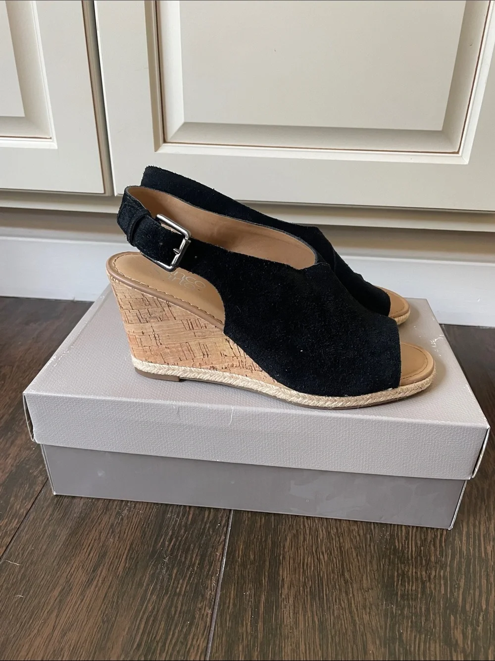 NWT Franco Sarto Wedge Cork Sandals!